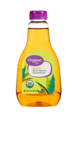 Great Value Organic Golden Blue Agave Sweetener, Sugar Substitute, Shelf-Stable, 23.5 oz Bottle