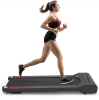 280LBS Aerobic training walker remote control portable running table lower treadmill preset program 2.5HP silent motor room court and office