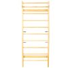 Wooden Swedish Ladder, Stall Bars Set for Physical Therapy & Gymnastics (with Adjustable Pull-up Bar)