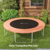 Soozier Trampoline Mat Replacement, Fits 12'/14' Trampoline with 72/80 V-Hooks & 5.5" Springs, Orange