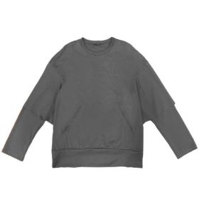 Weiv Mens Double Layered Pullover Sweatshirts (Color: Charcoal, size: 2XL)