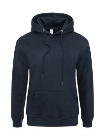 Fleece Pullover Hoodie (Color: Navy, size: 2XL)