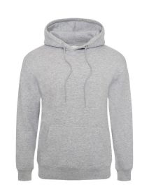 Fleece Pullover Hoodie (Color: Heather grey, size: 3XL)