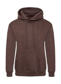 Fleece Pullover Hoodie (Color: Brown, size: XL)