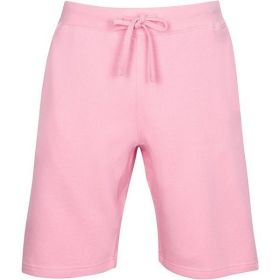 Fleece Sweat Shorts (Color: Pink, size: S)