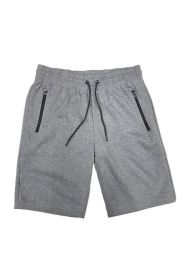 COTTON BLEND LOUNGE SWEAT SHORTS (Color: Charcoal, size: XL)