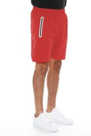 Weiv Active Sports Performance Running Short (Color: Red, size: L)