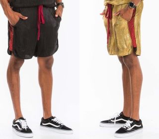 METALLIC FLICK SHORTS (Color: Gold, size: M)
