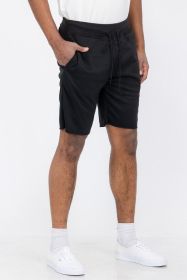 Raw Cut Sweat Shorts (Color: Khaki, size: M)
