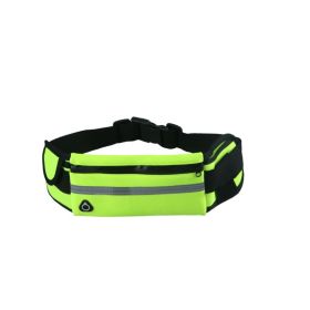 Adjustable Sports Waist Bag for Outdoor Running (Color: Green, Type: Sports Supplies)