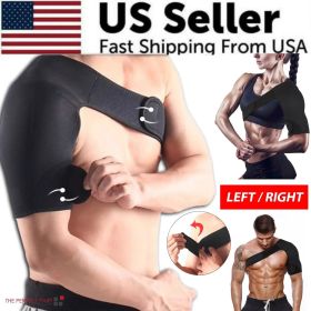 Shoulder Brace Support Compression Sleeve Torn Rotator Cuff Relief (Shoulder: Left)
