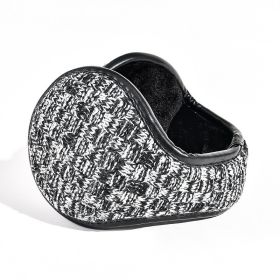 Ear Warmers (Color: black white)