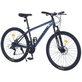 27.5 Inch Wheels 21 Speed Mountain Bike, for Men Women Boys and Girls, Front Suspension,Aluminum Alloy Frame (Color: as Pic)
